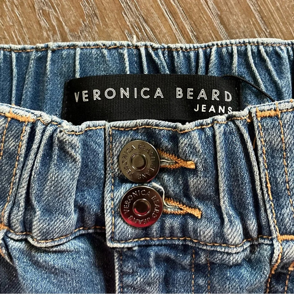 NWT Veronica Beard ARYA Jeans with Elastic Waist in Waterfall Blue ($298 retail) - Picture 9 of 12